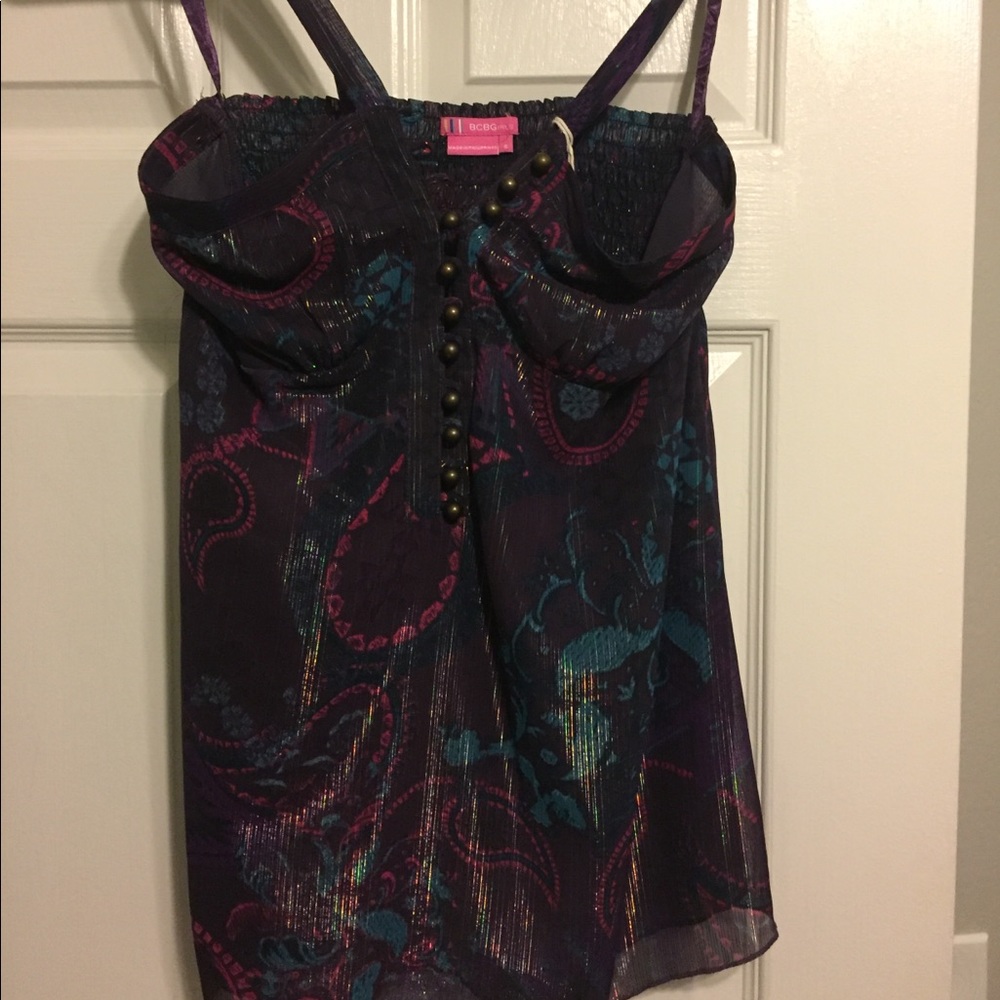 BCBG Purple Tank Blouse